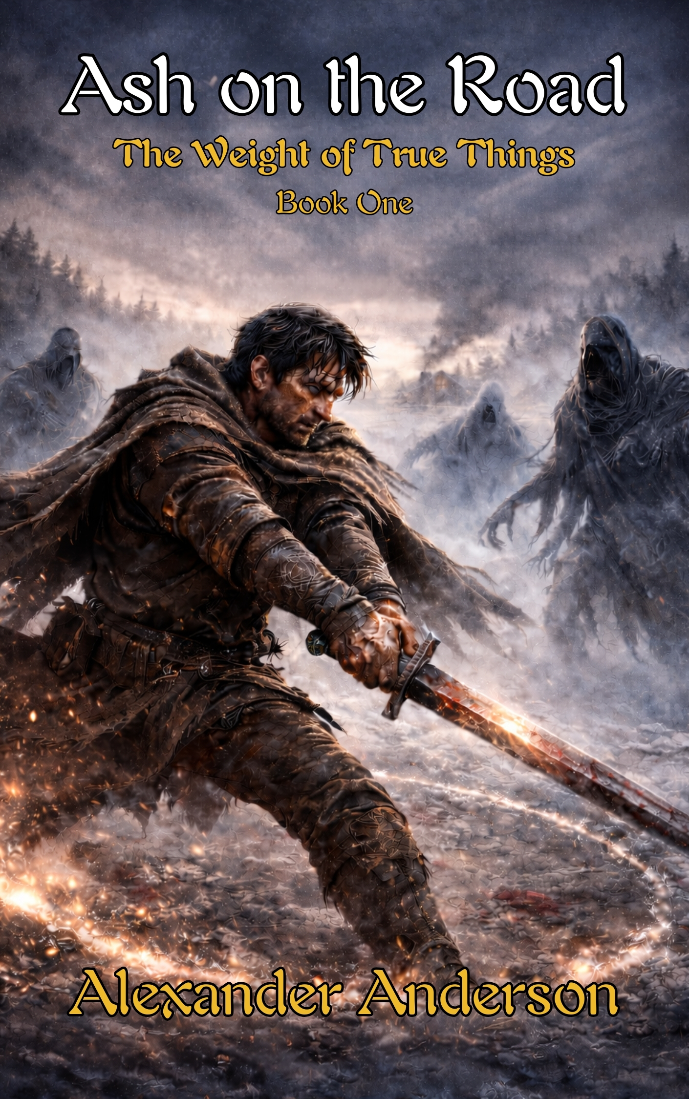 Ash on the Road, book cover design