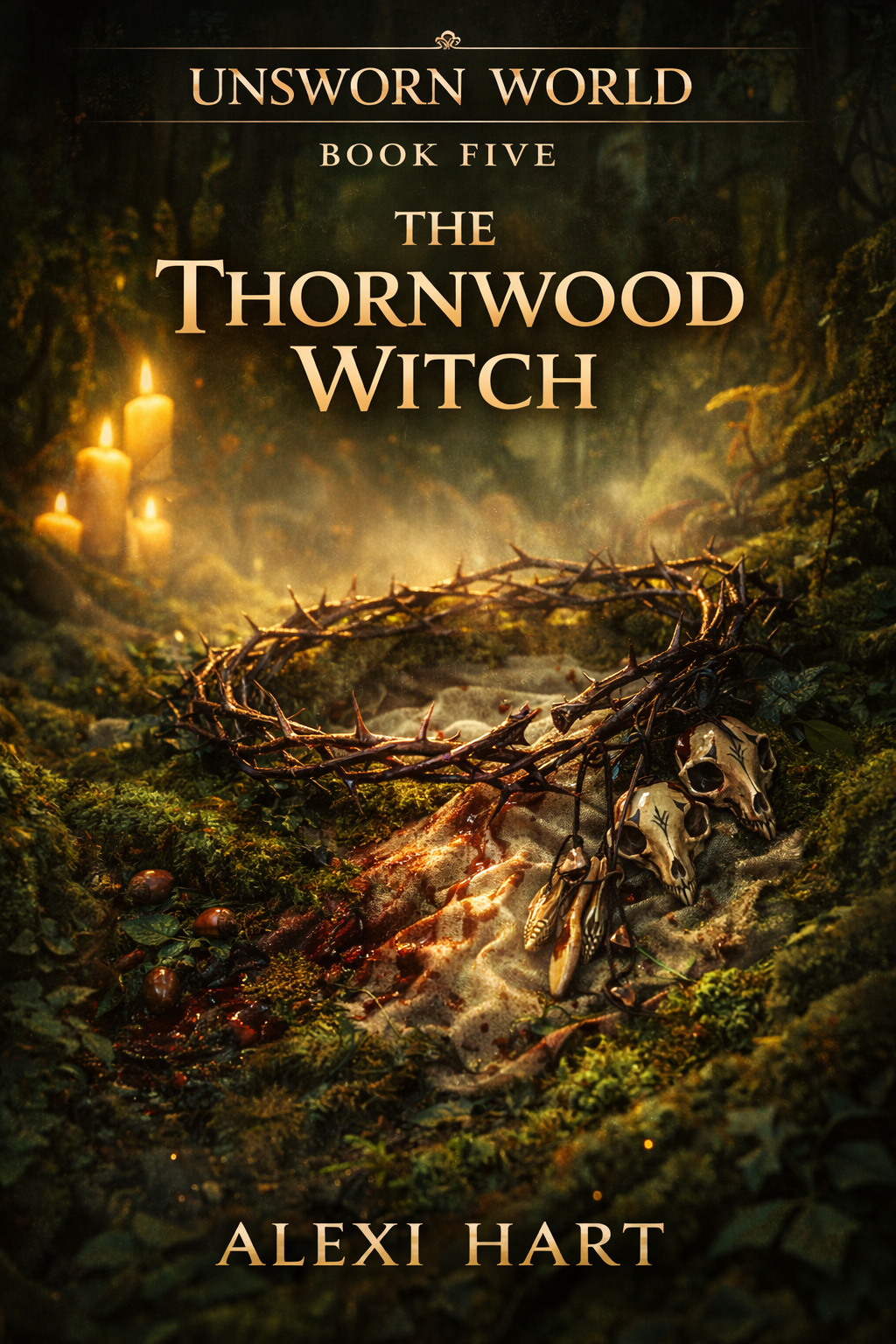 The Thornwood Witch, book cover design