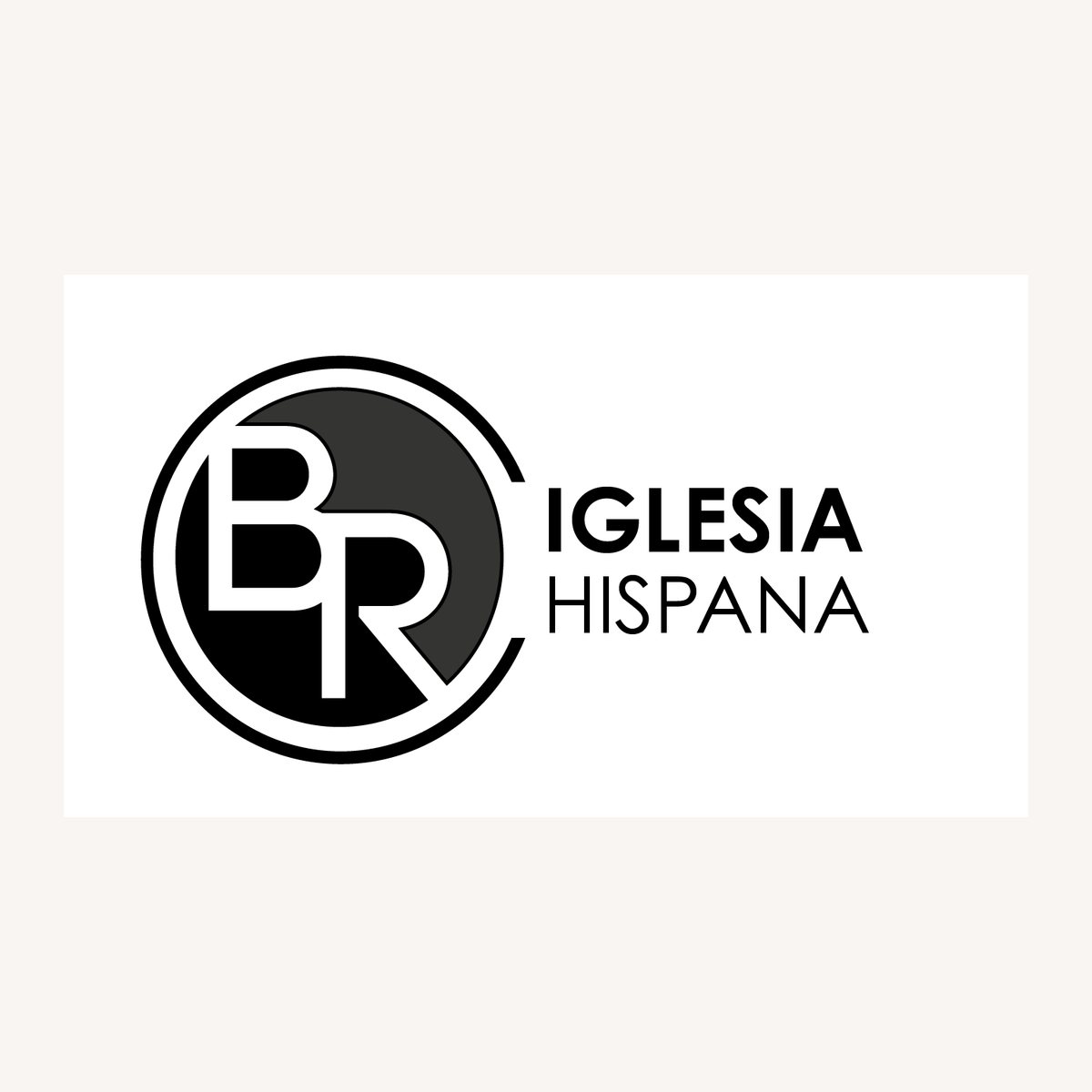 BR Iglesia Hispana circular monogram logo