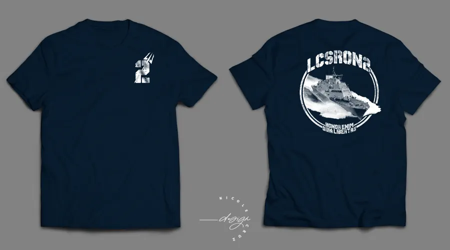LCSRON2 tee, front and back