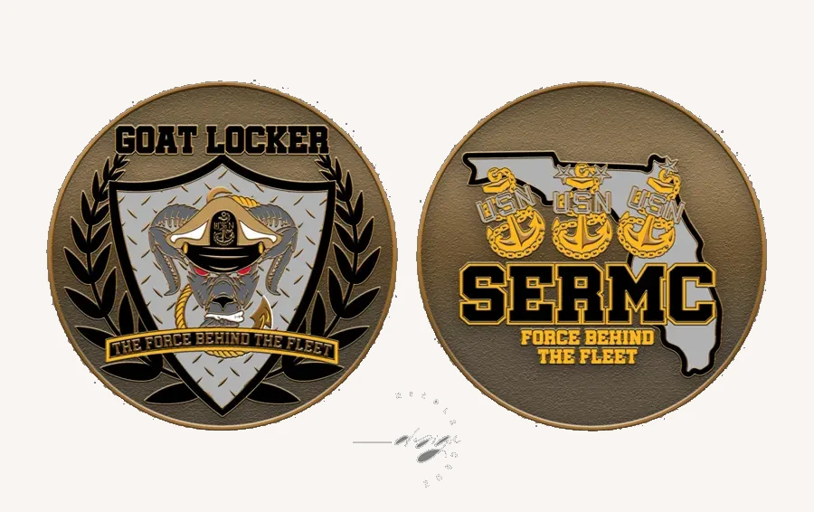 SERMC Goat Locker challenge coin